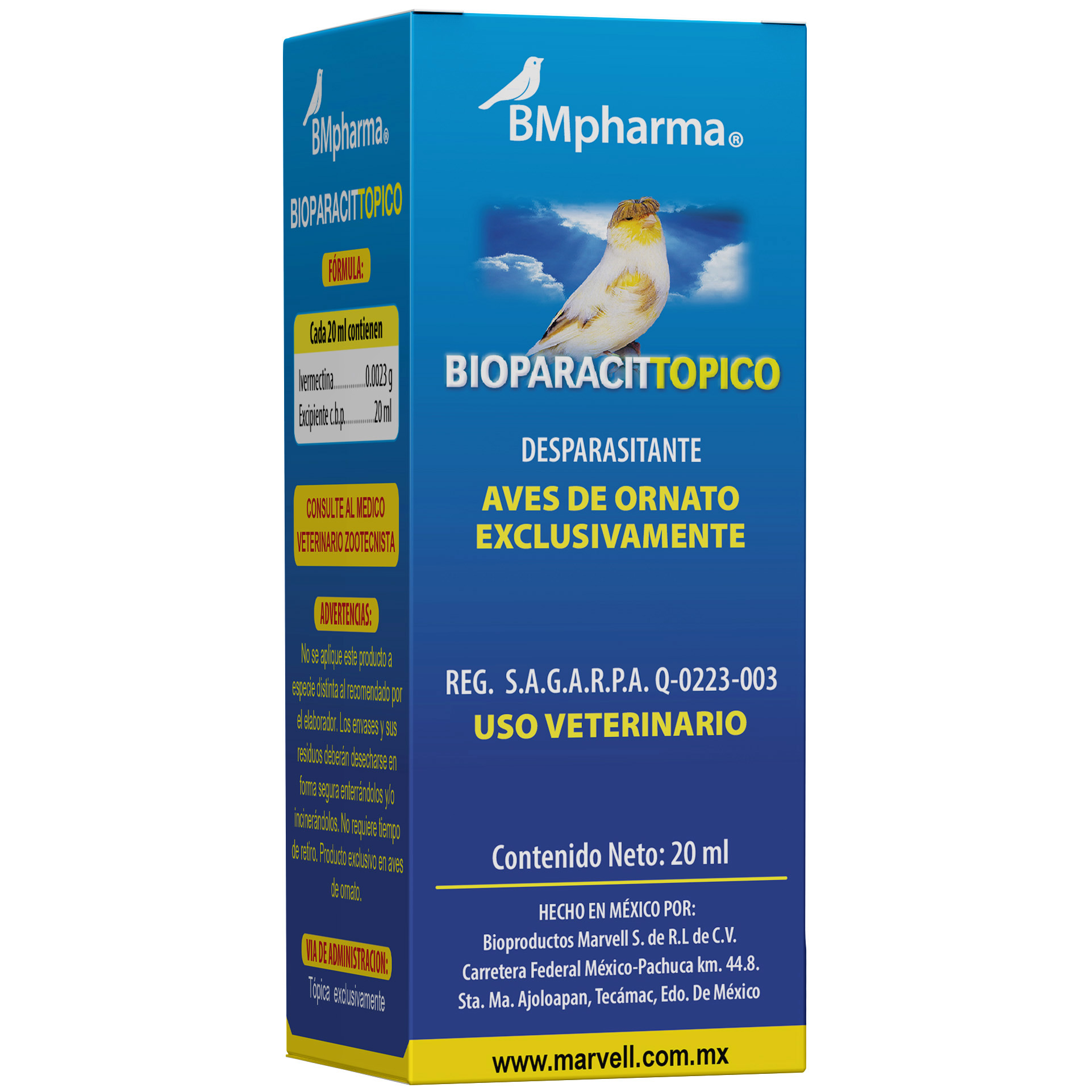 Bioparacit Tópico  (Desparasitante) 20 ml