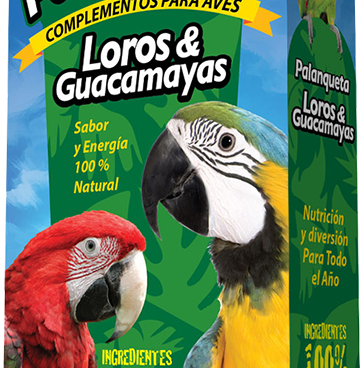 Palanqueta P/Loro y Guacamaya 2 pz/190 g